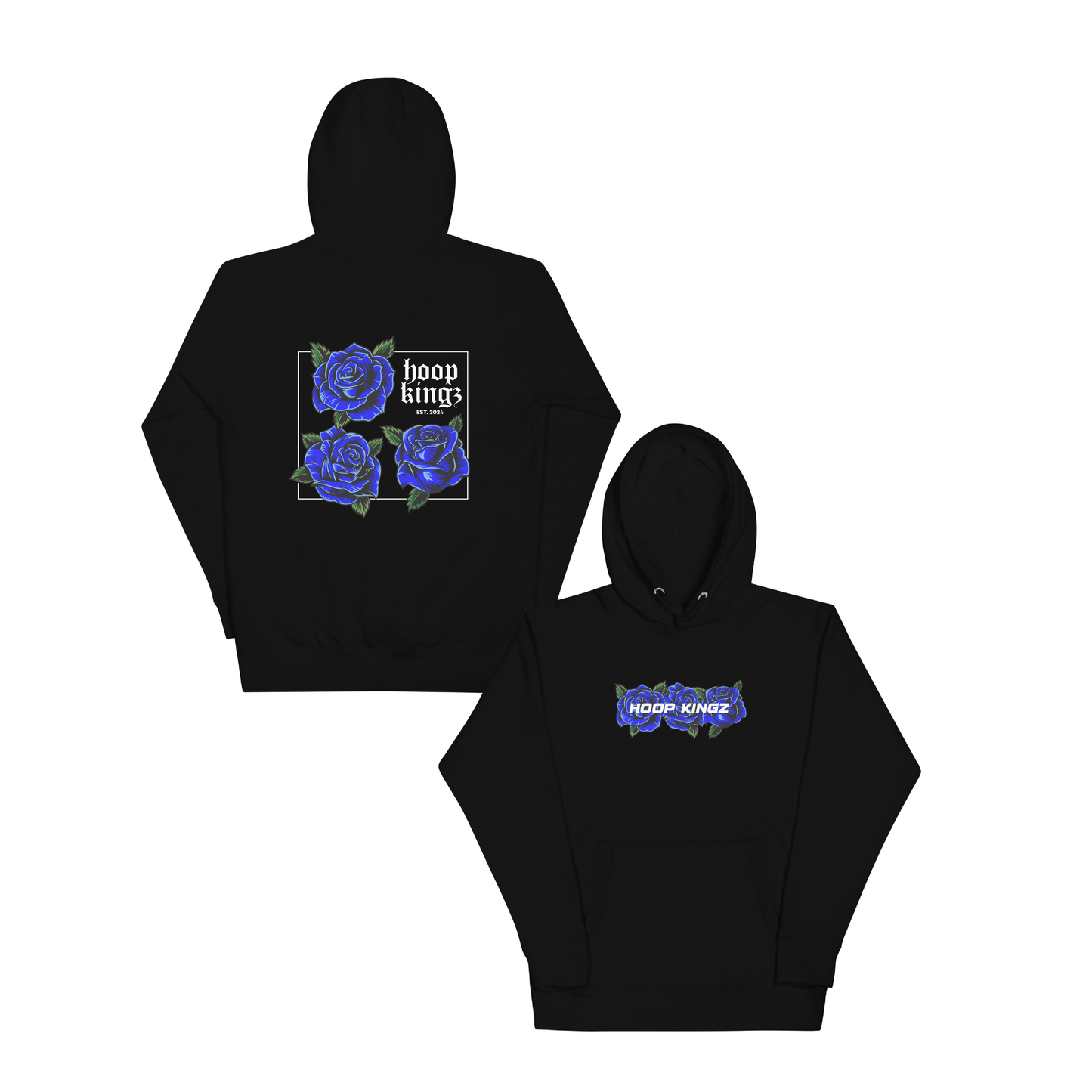 Blue Concrete Roses Hoodie
