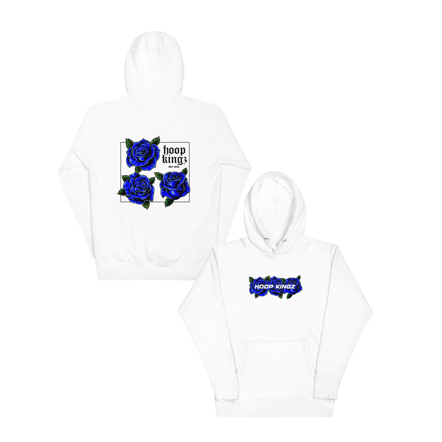 Blue Concrete Roses Hoodie