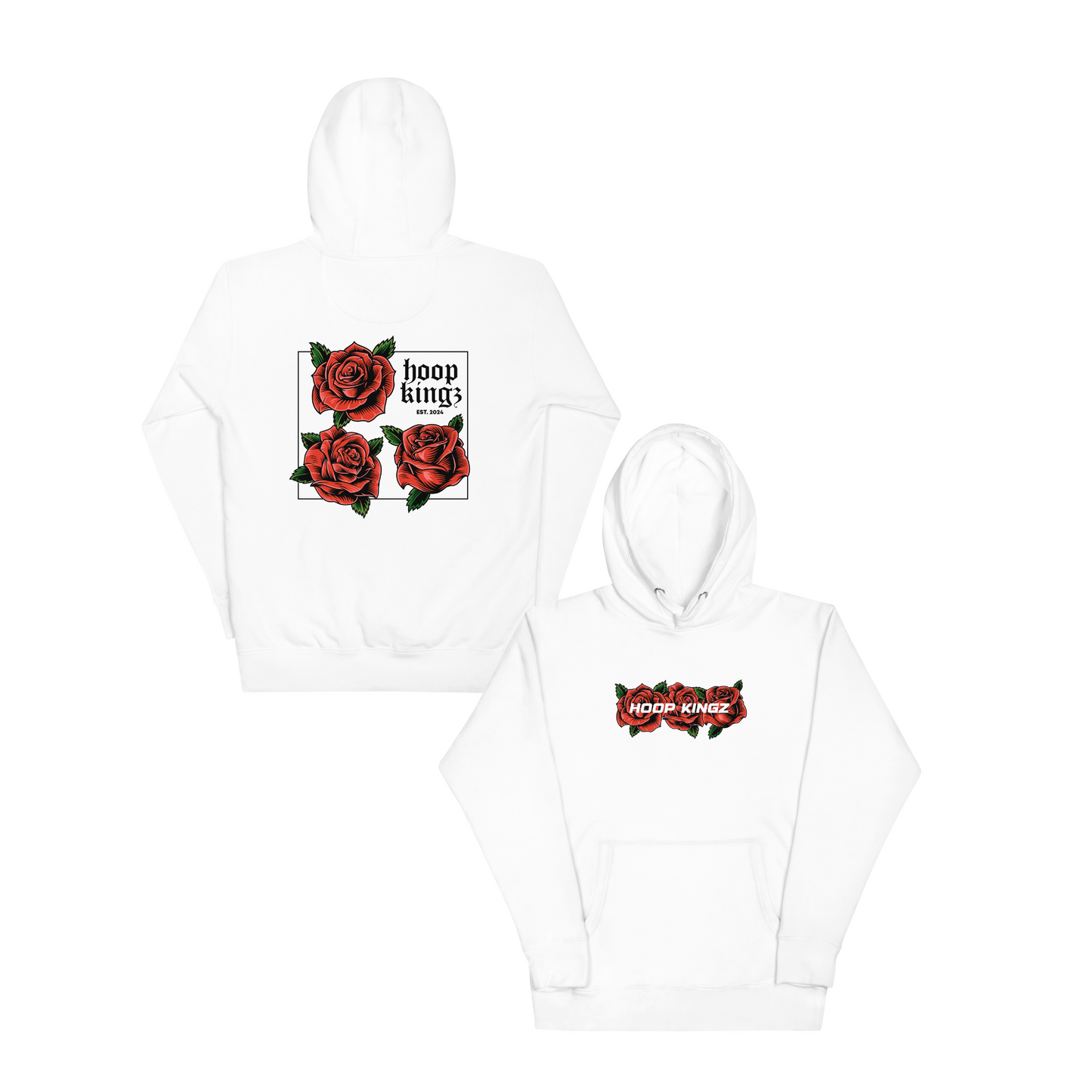 Red Concrete Roses Hoodie