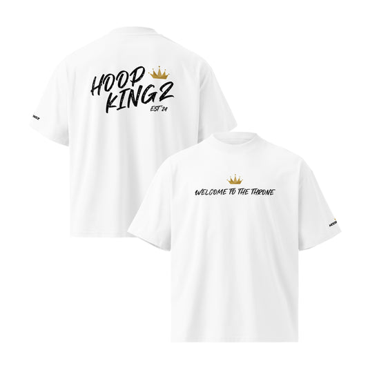 Hoop Kingz Streetwear Front/Back Oversized High Neck T-shirt